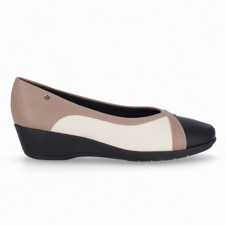 Zapato Mujer Negro/Crema Ivone