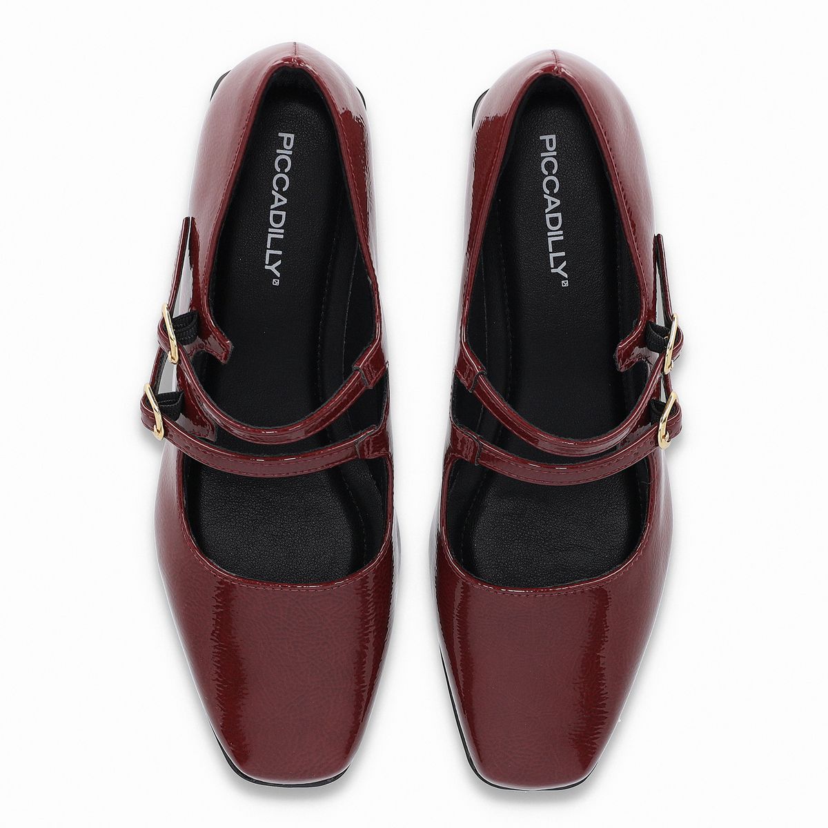 PICCADILLY - Zapato Mary Jane Mujer Burdeo/Charol Tati Piccadilly