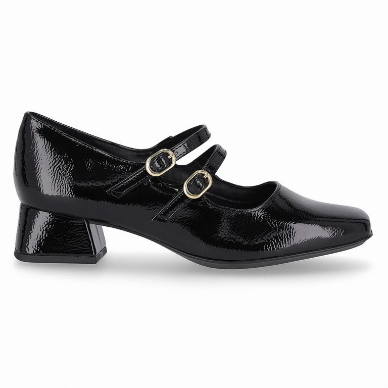 Zapato Mary Jane Mujer Negro/Charol Tati