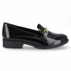 PICCADILLY - Mocasin Mujer Negro/Charol Leci