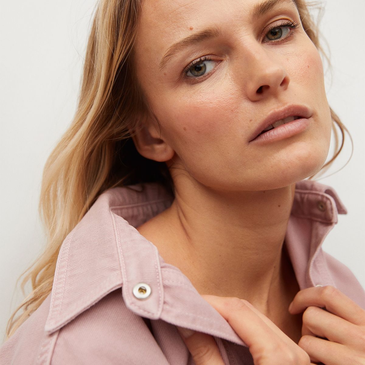 MANGO - Sobrecamisa Denim Oversize Michele Mujer