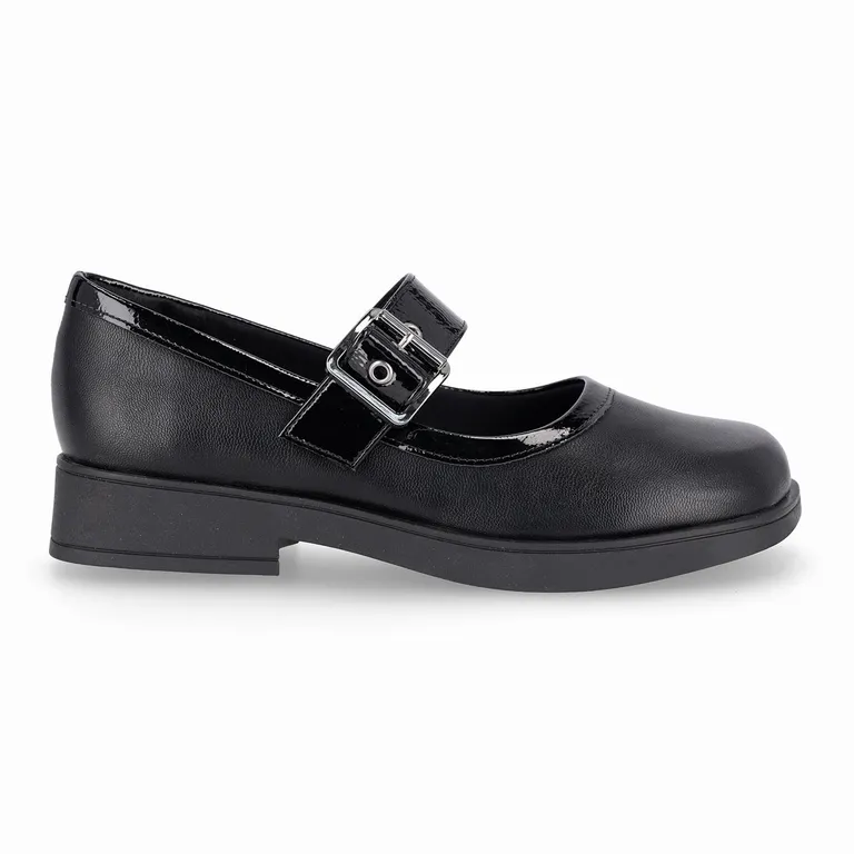 Zapato Mary Jane Mujer Negro Francisca