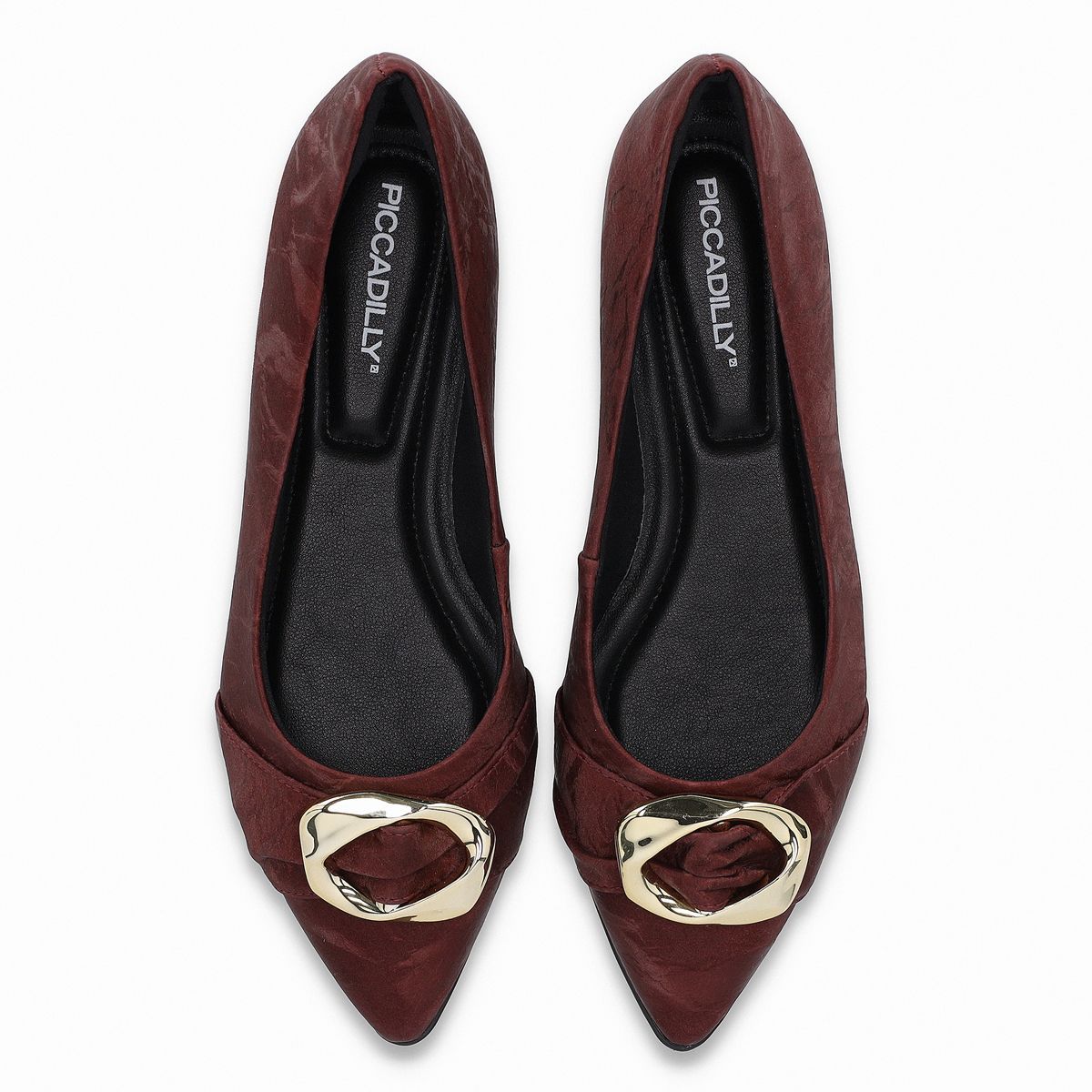 PICCADILLY - Zapato Mujer Burdeo/Dorado Ana Piccadilly