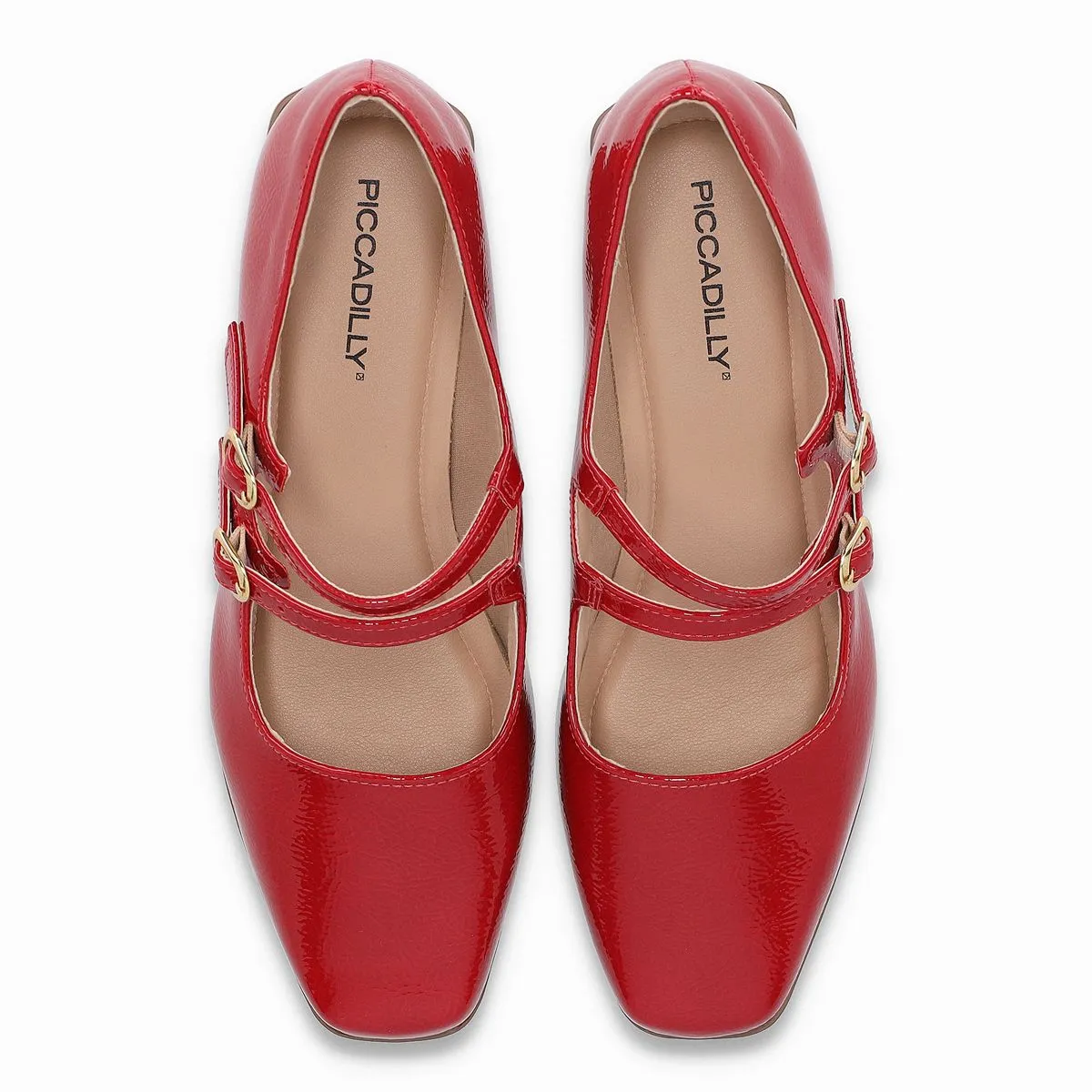 PICCADILLY - Zapato Mary Jane Mujer Rojo/Charol Tati Piccadilly