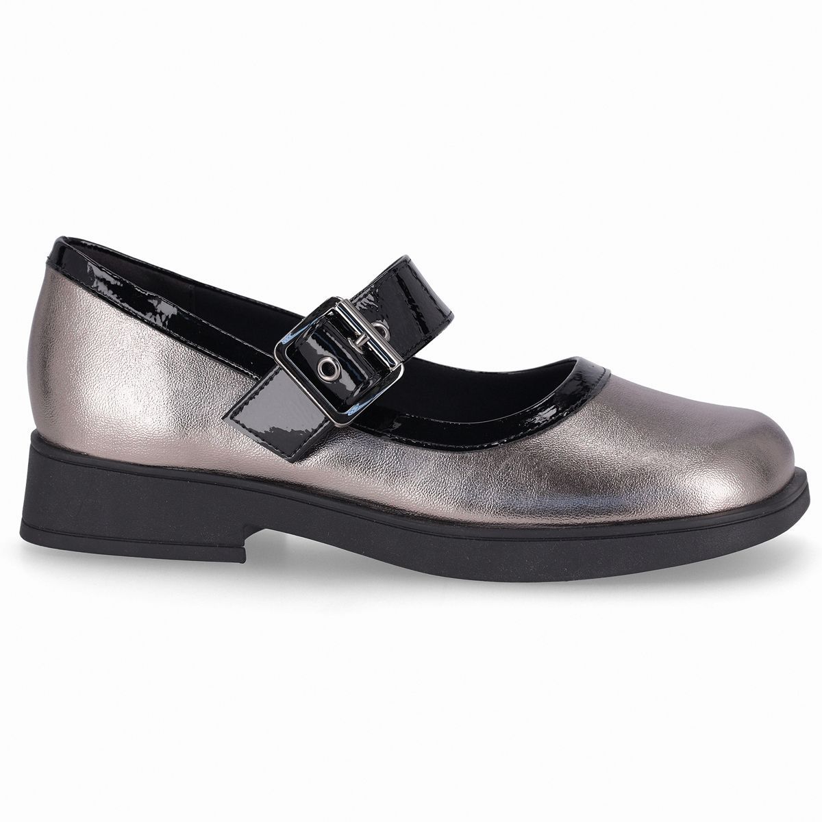 PICCADILLY - Zapato Mary Jane Mujer Peltre/Negro Francisca Piccadilly