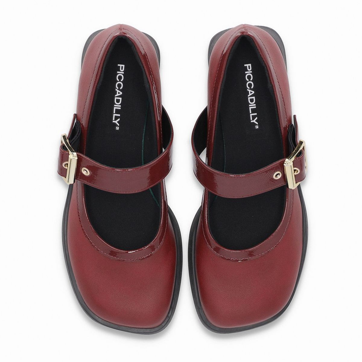 PICCADILLY - Zapato Mary Jane Mujer Burdeo Francisca Piccadilly