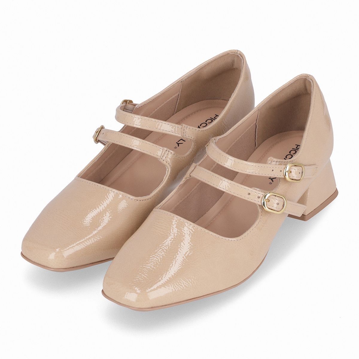 PICCADILLY - Zapato Mary Jane Mujer Beige/Charol Tati Piccadilly