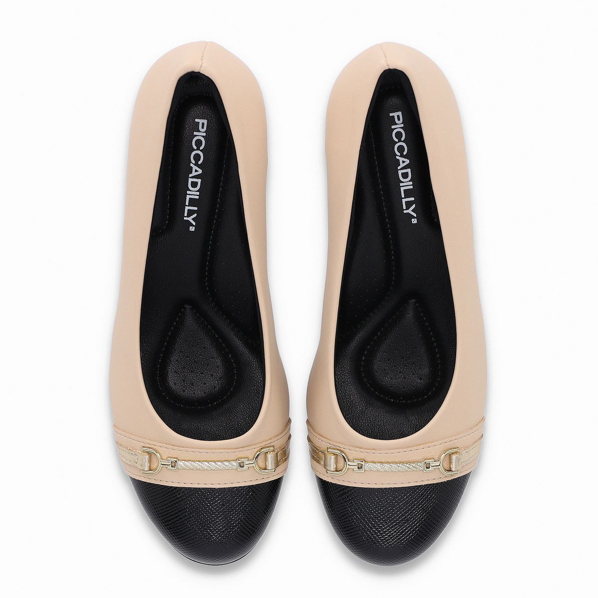 PICCADILLY - Zapato Mujer Beige/Negro Laura 02 Piccadilly