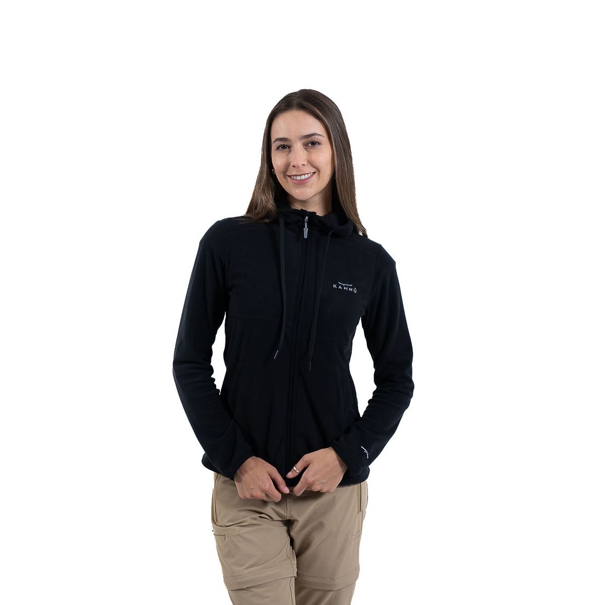 KANNU - Polerón Hoodie Micropolar Mujer Valle De La Luna