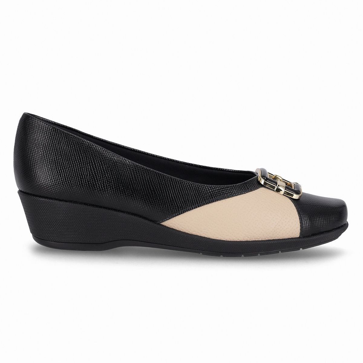 PICCADILLY - Zapato Mujer Negro/Beige Ivone 04 Piccadilly