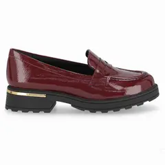 PICCADILLY - Mocasin Mujer Burdeo/Charol Gisa