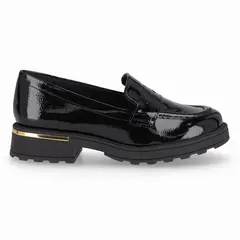 PICCADILLY - Mocasin Mujer Negro/Charol Gisa 02