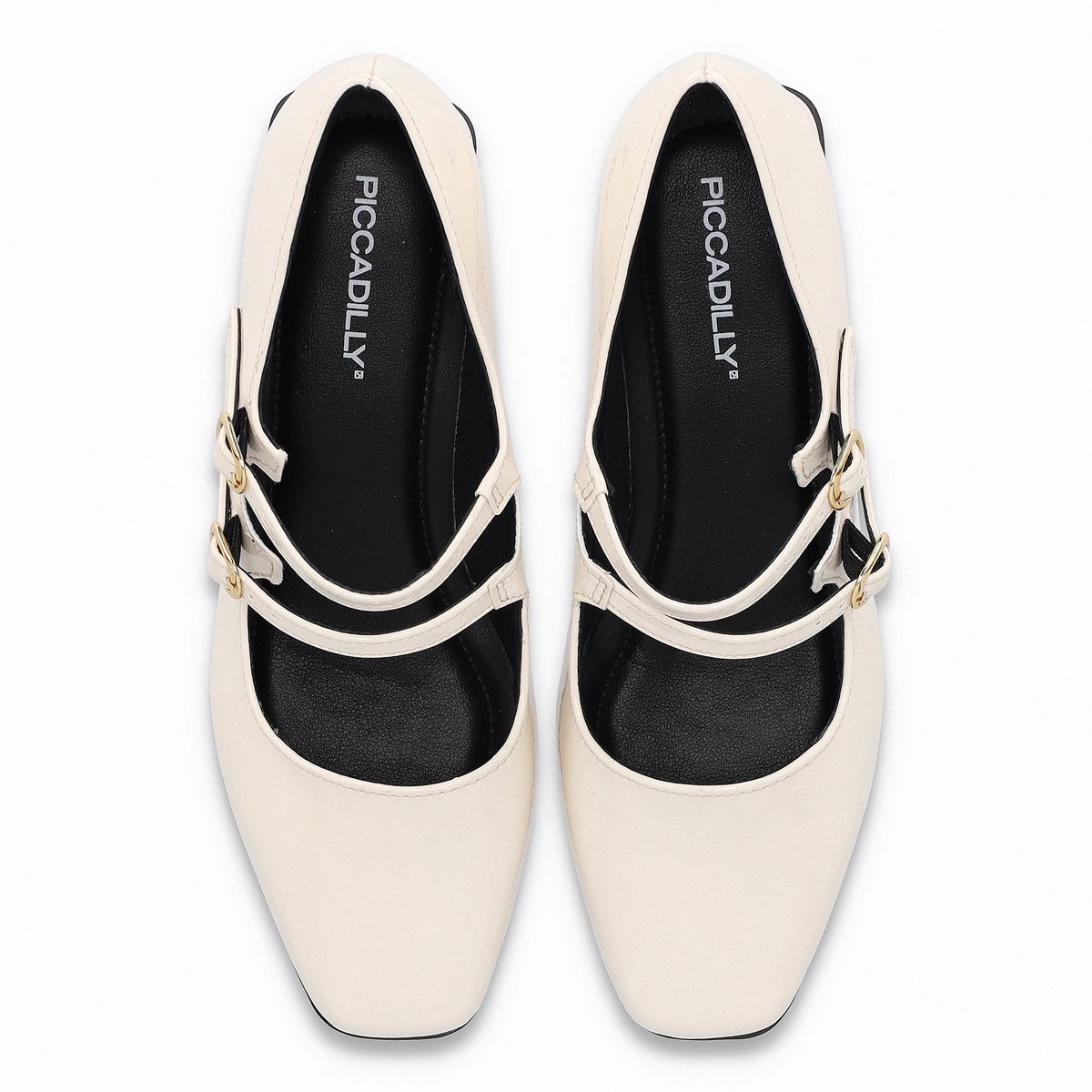 PICCADILLY - Zapato Mary Jane Mujer Crema/Charol Tati Piccadilly