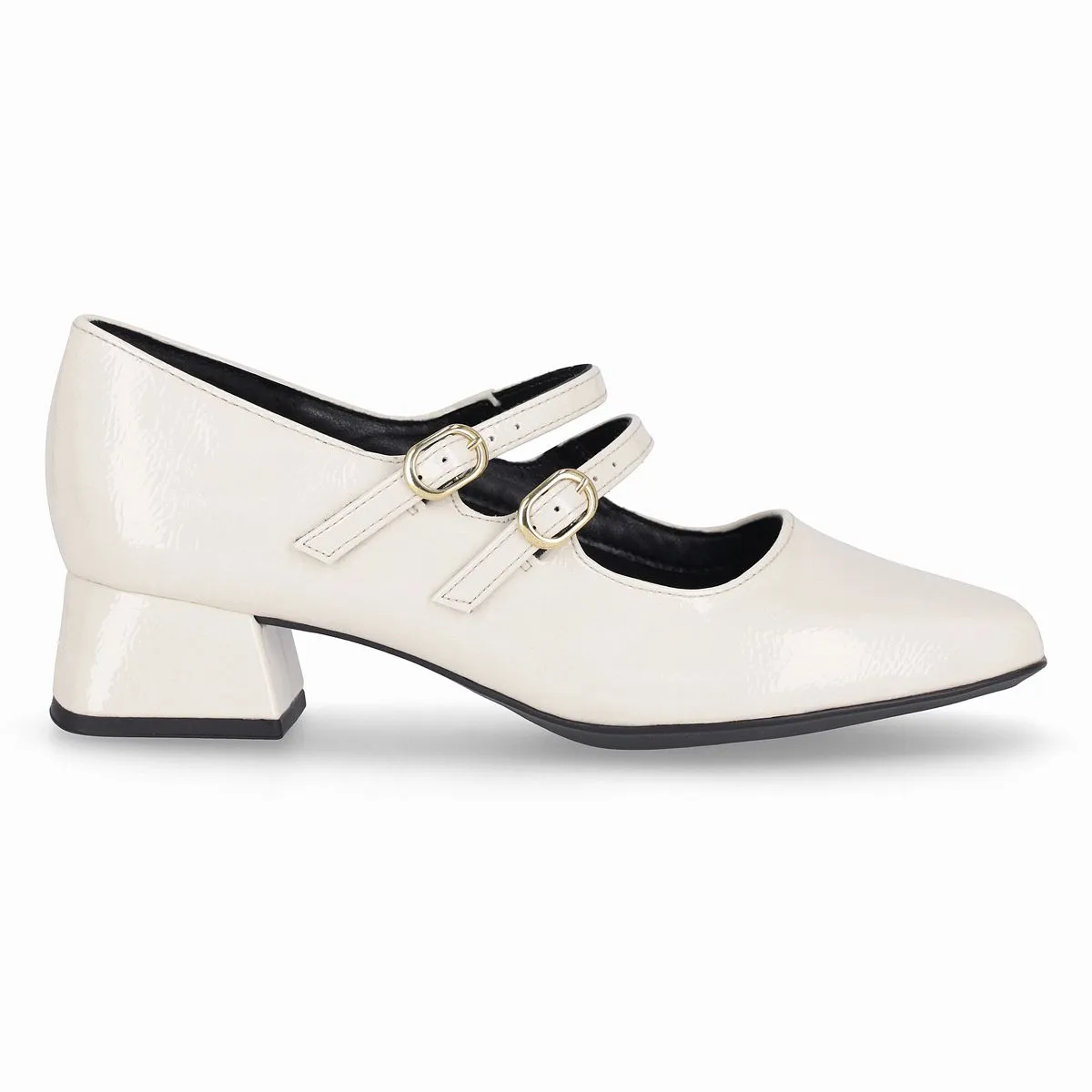 PICCADILLY - Zapato Mary Jane Mujer Crema/Charol Tati Piccadilly
