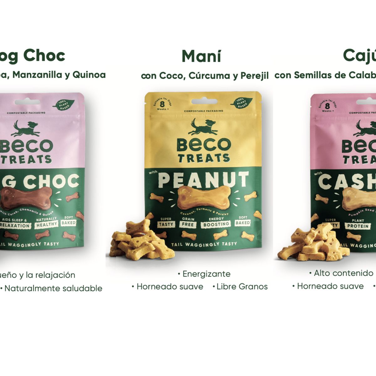 GENERICO - Pack Snack Beco Treats Chocolate Caju Y Maní 210g