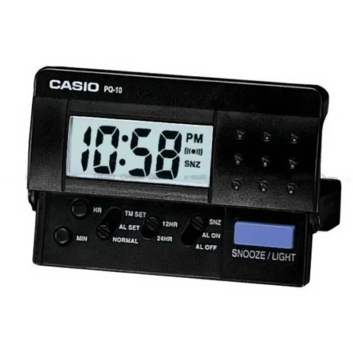 CASIO - DESPERTADOR CASIO PQ-10-1R NEGRO