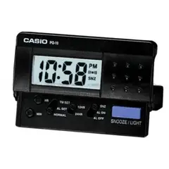 CASIO - DESPERTADOR PQ-10-1R NEGRO