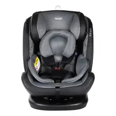 GENERICO - Silla De Auto Convertible Isofix 3 En 1 Ajustable Negra