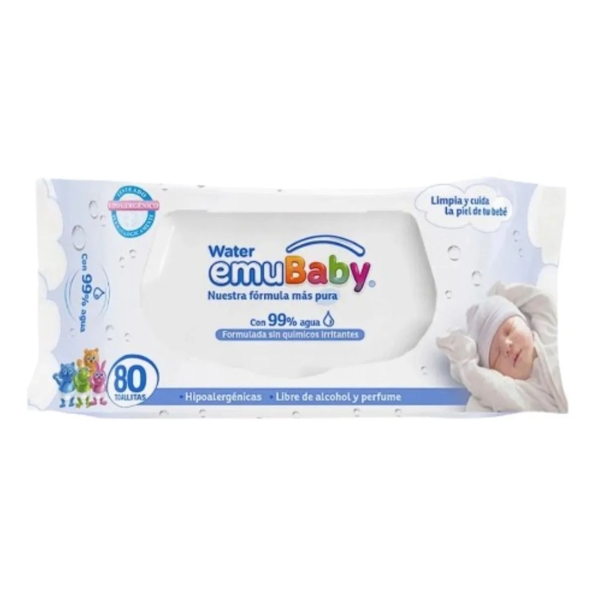 GENERICO - Toallitas Húmedas para Bebé Hipoalergénicas 80 Unidades