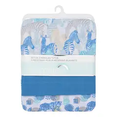 GENERICO - Set De Pañales Muselina Para Bebé 3 Piezas Algodón Diseño Animales