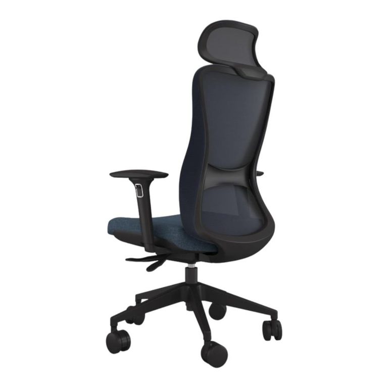 Silla de escritorio ergonomica modelo Yoto Azul petroleo