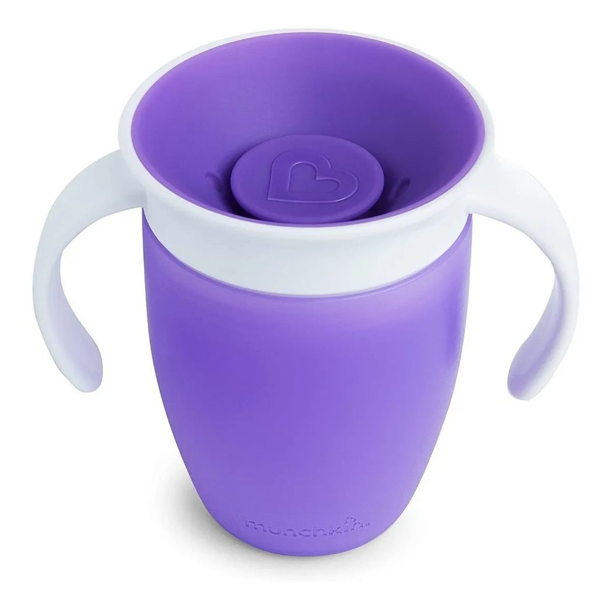 GENERICO - Taza Antiderrame 360° Infantil Sin BPA 207ml Morado