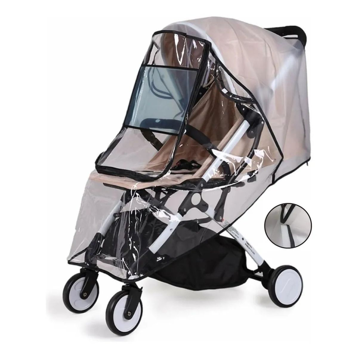 GENERICO - Cubierta para Coche De Bebé Impermeable Transparente Hermética Invierno