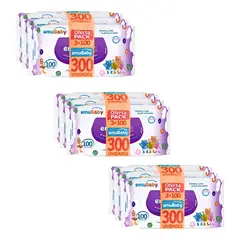 GENERICO - Toallitas Húmedas Emubaby 300 Unidades - Pack 3x100