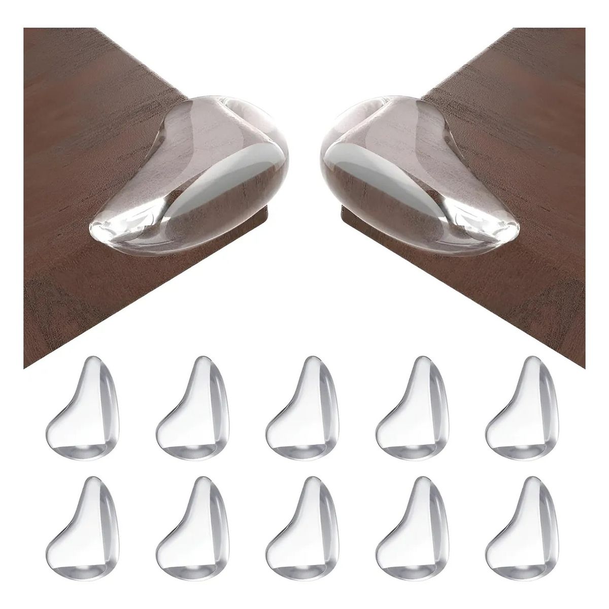GENERICO - Protector Esquina de Mesa Transparente Seguridad Infantil 20 Piezas