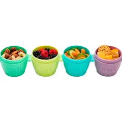 GENERICO - Vasos de Almacenamiento Apilables 6 oz Colores Pastel 4 Piezas