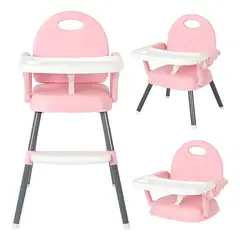 GENERICO - Silla Para Bebé Multifuncional 3 En 1 Ajustable Rosa