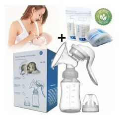 GENERICO - Extractor De Leche Manual BPA Free Diseño Ergonómico Transparente