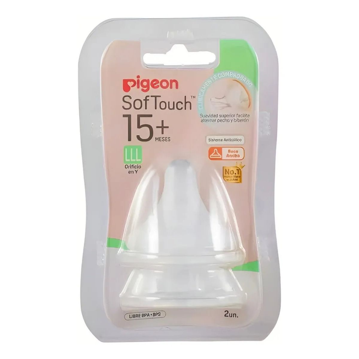 GENERICO - Tetina Anticólicos LLL 15+ Meses Libre BPA