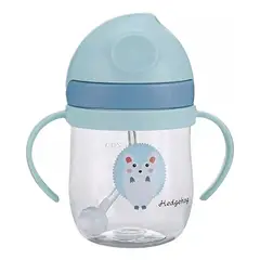 GENERICO - Taza De Paja Para Niños 250ml PP Azul