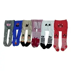 GENERICO - Pantys Infantil Algodón Estampadas Pack 6 Piezas