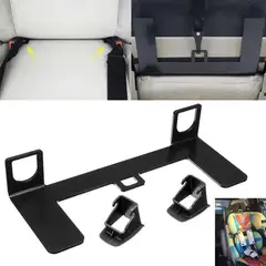 GENERICO - Soporte de Fijación para Asientos de Coche Ajustable Metal Negro