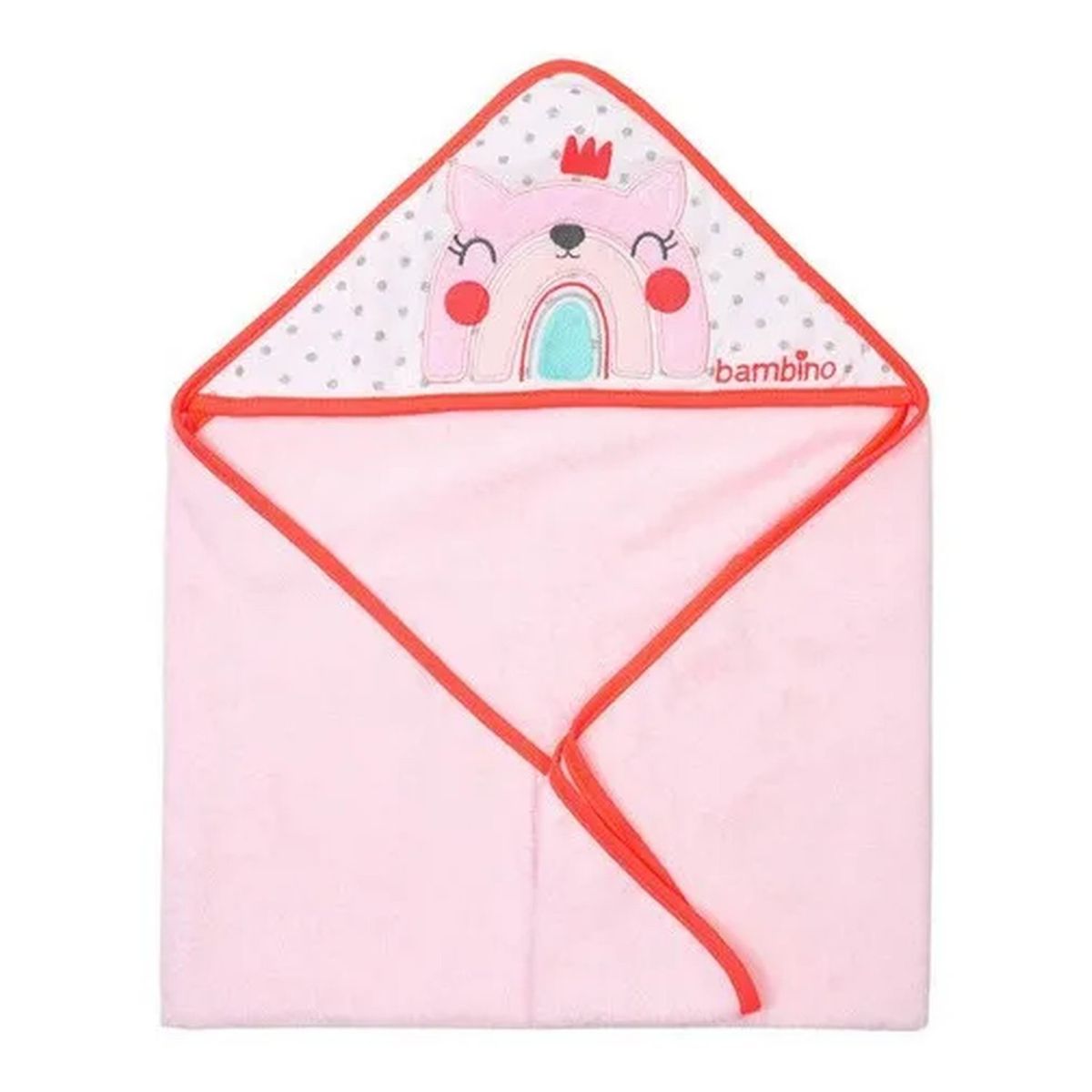 GENERICO - Toalla con Capucha Bebé Algodón Rosa