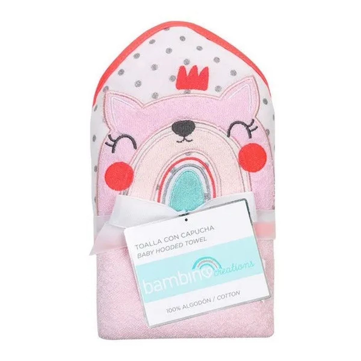 GENERICO - Toalla con Capucha Bebé Algodón Rosa