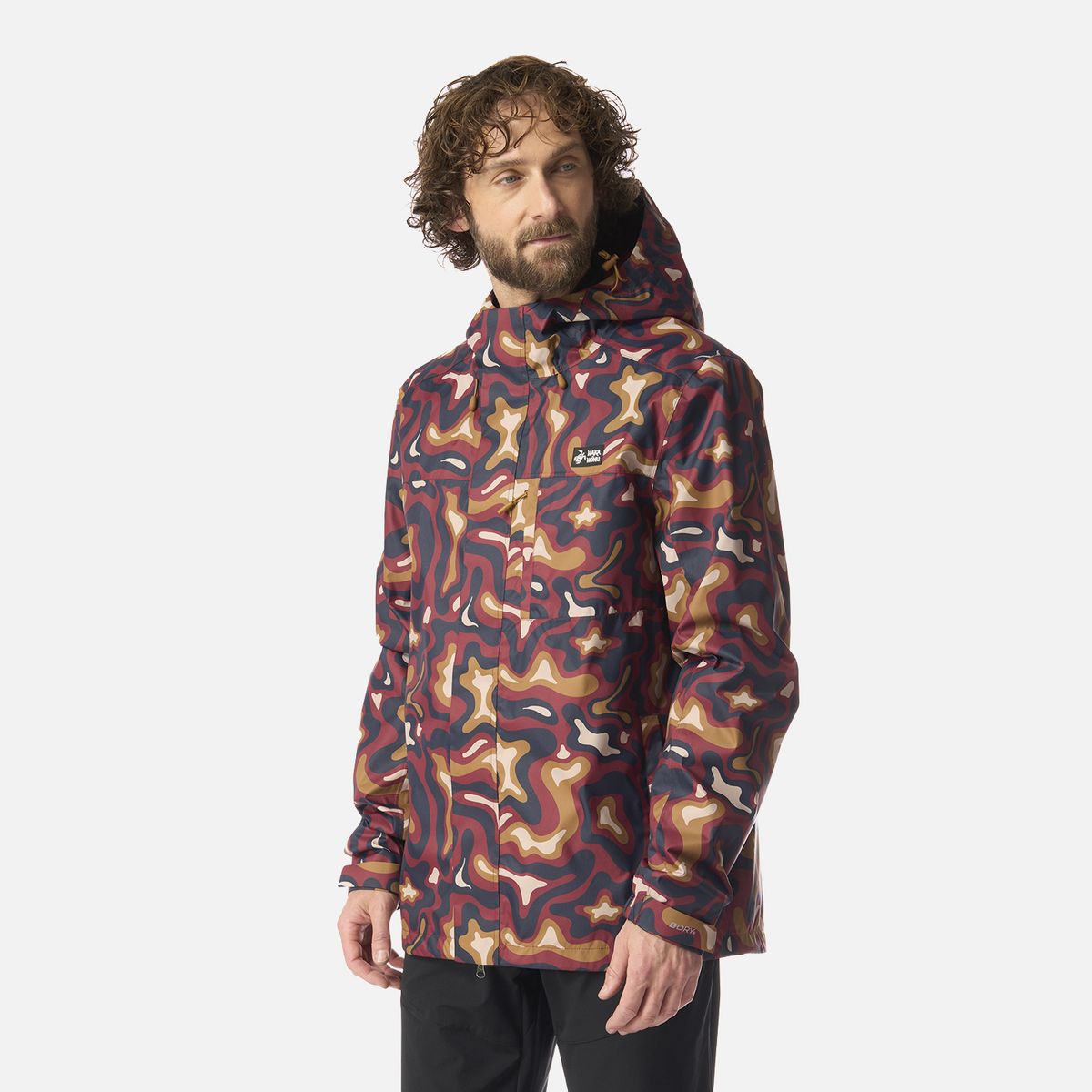 HAKA HONU - Chaqueta Hombre Kauai Full Print Vino Haka Honu