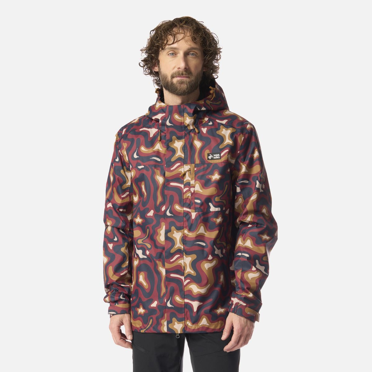 HAKA HONU - Chaqueta Hombre Kauai Full Print Vino Haka Honu