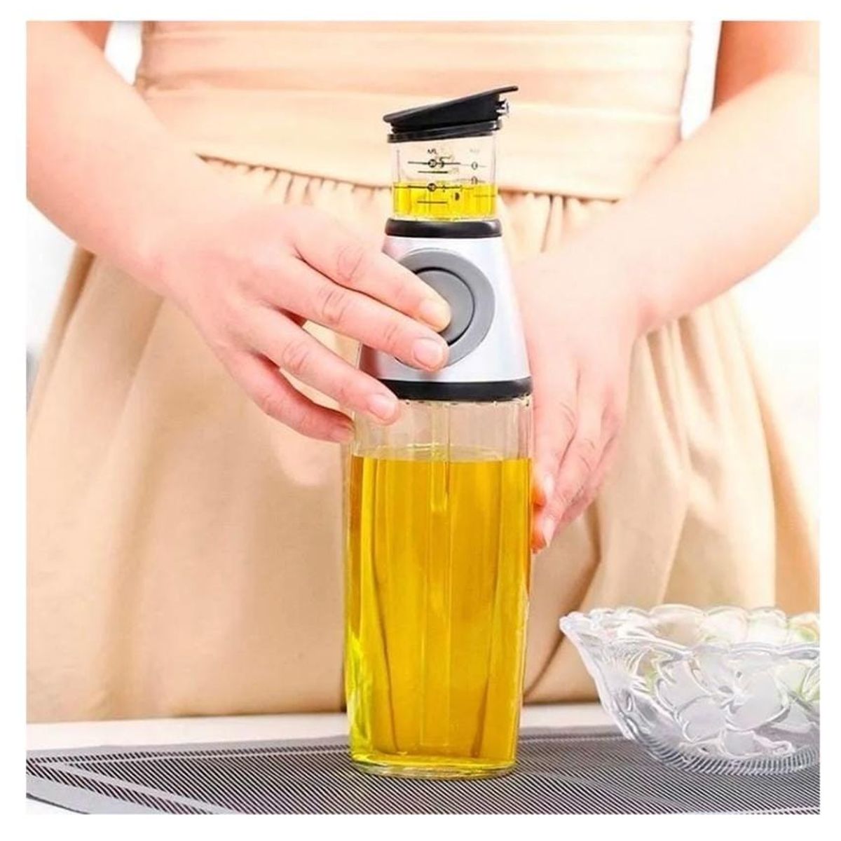 GENERICO - Dispensador Botella Aceite Y Vinagre Aceiteras Cocina 500ml