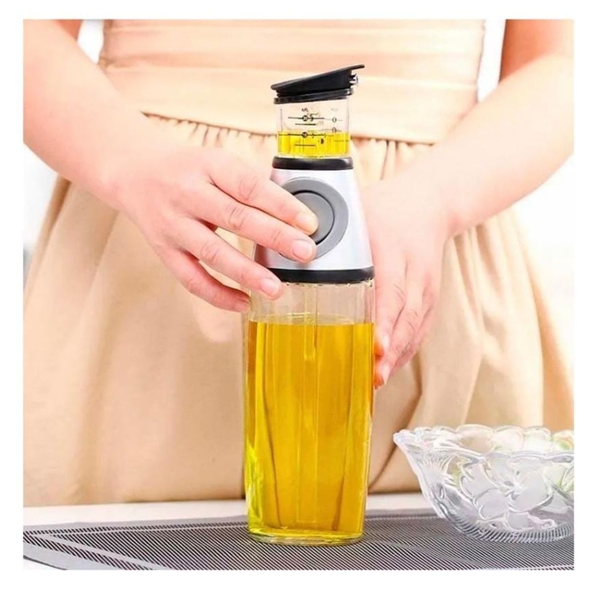 GENERICO - Dispensador Botella Aceite Y Vinagre Aceiteras Cocina 500ml