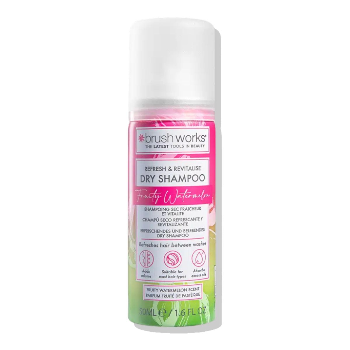 BRUSHWORKS - Shampoo Seco Refrescante y Revitalizante Sandia Brushworks