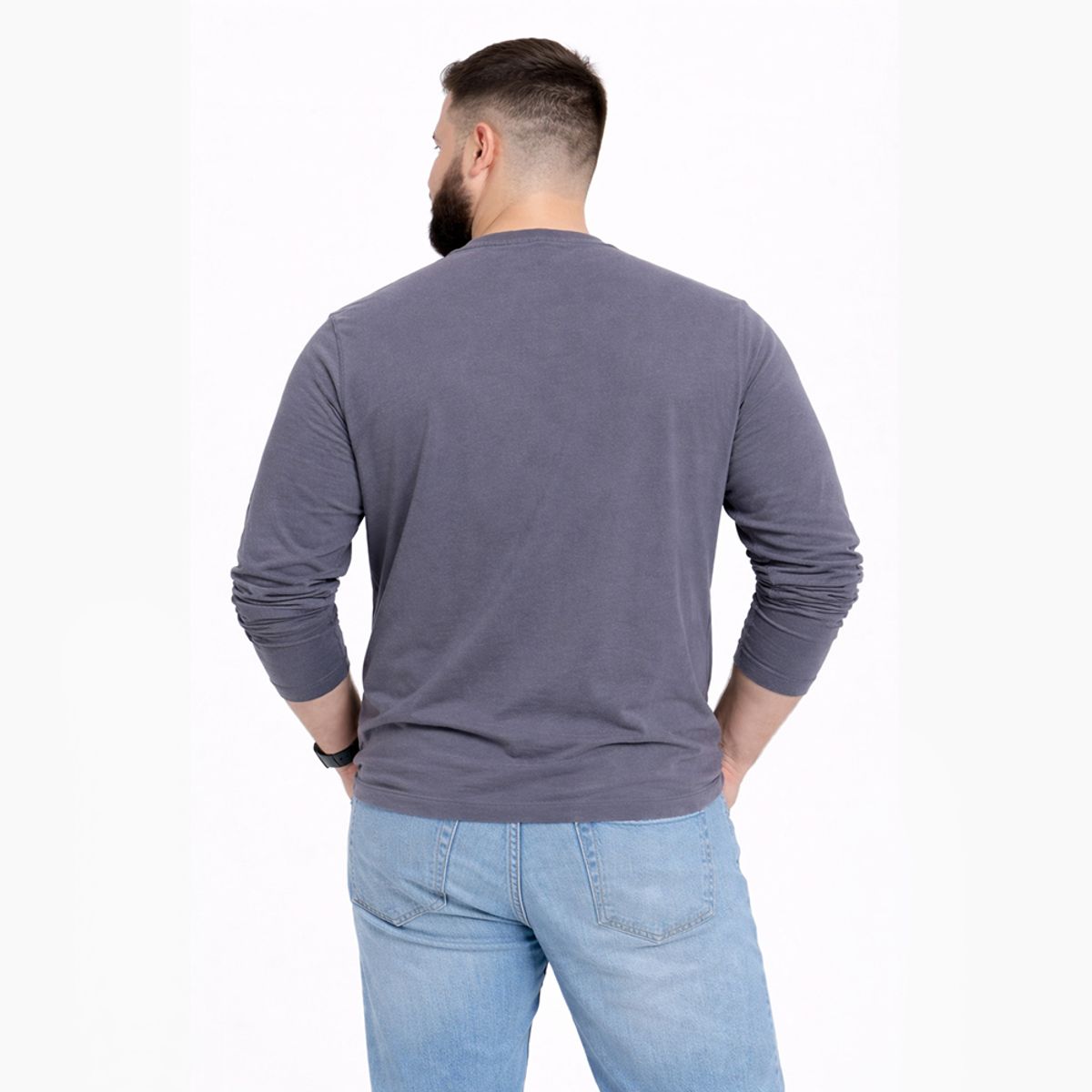GANGSTER - Plus Polera ML Field Gris