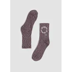 KAYA UNITE - Calcetines Sport Melange Mujer Burdeo