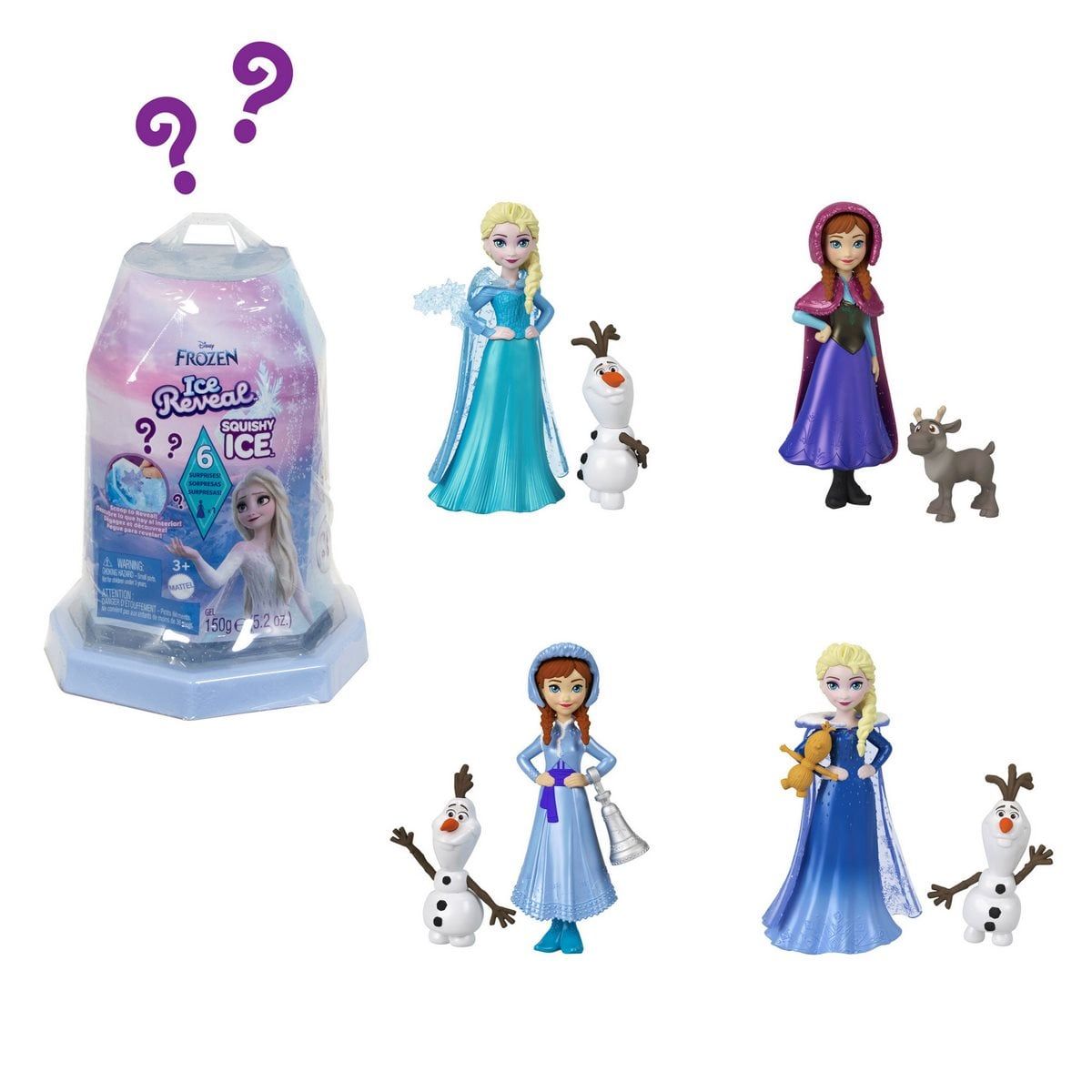 DISNEY - Disney Frozen Muñeca Sorpresa Ice Reveal Hielo Mágico