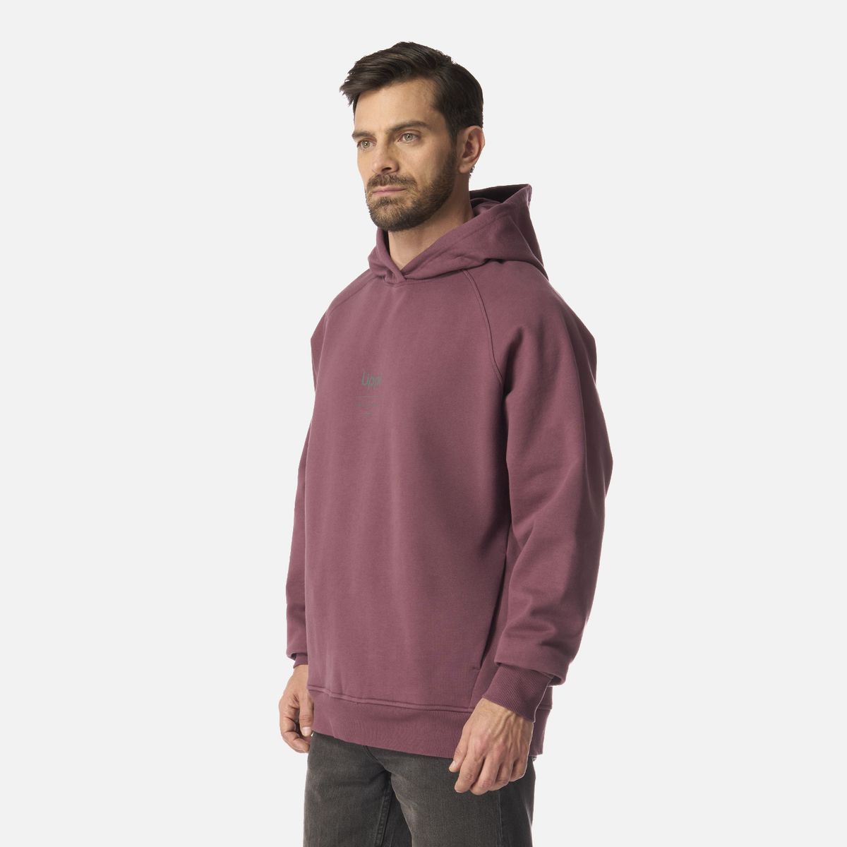 LIPPI - Polerón Hombre Ulmo Hoody Sweatshirt Vino Lippi