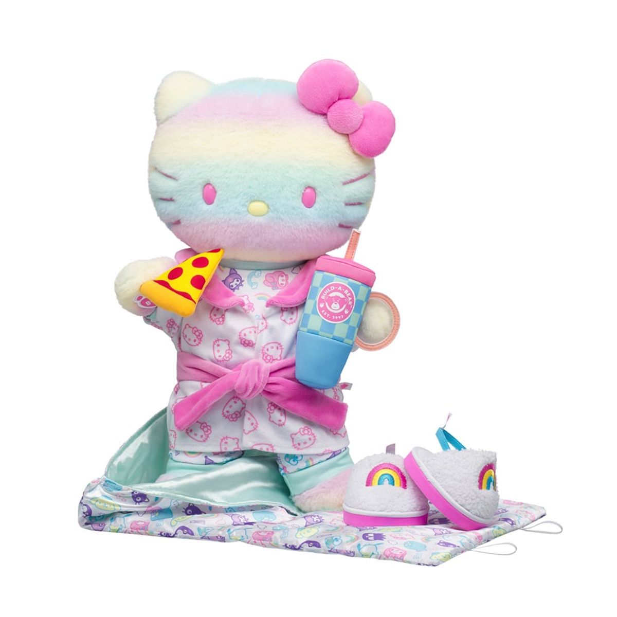 BUILD A BEAR - Saco De Dormir Pastel Hello Kitty Sanrio Build-A-Bear