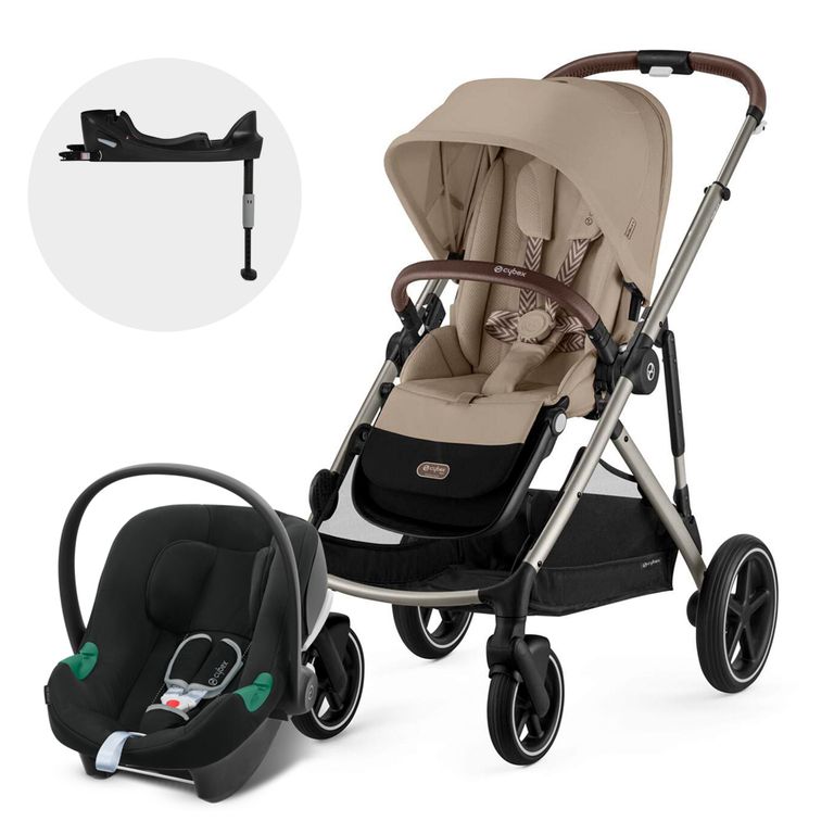 Coche Travel System Gazelle S TPE + Aton B2 + Base Beige