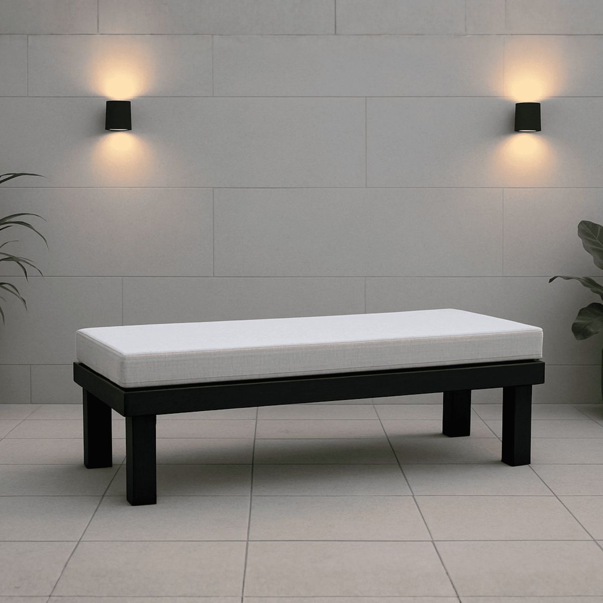 GENERICO - Banqueta Urban Loft Negra con Asiento Acolchado Terrazas